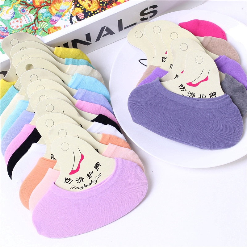 Vớ Cotton Cổ Thấp Chống Trượt Thời Trang Cho Nữ | BigBuy360 - bigbuy360.vn