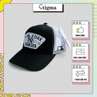 Mũ ny lưới đen thêu cao cấp nón kết nam nữ xịn form cứng - stigma