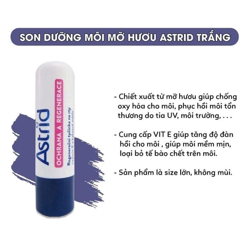 Son dưỡng môi Astrid trắng, xanh
