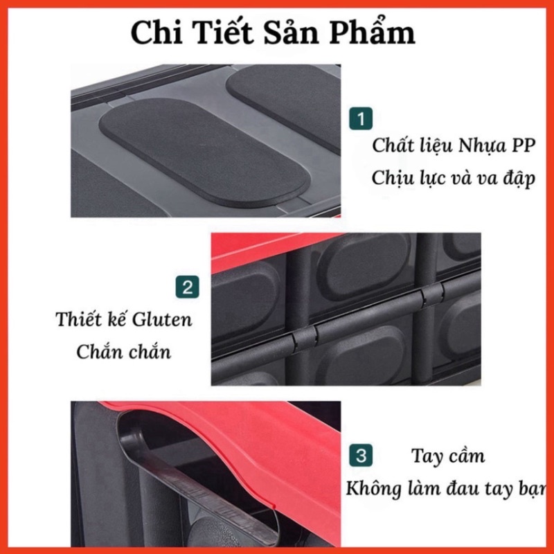 Thùng Đựng Đồ Ô Tô - Thùng Đựng Đồ Gấp Gọn - Để Đồ Cốp Xe Hơi 55 lít và 30 lít hàng có  sẵn