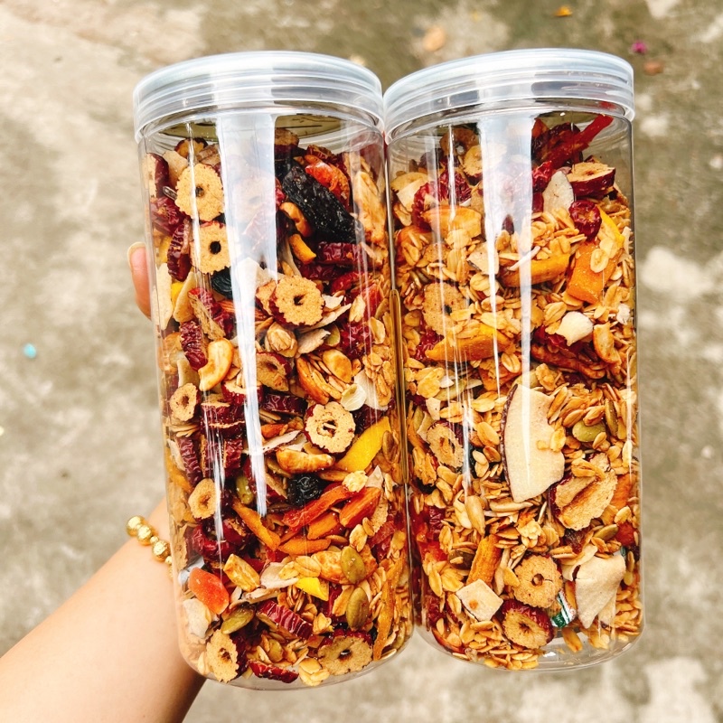 Ngũ Cốc Granola Vị Mật ong Cao Cấp lon pet 500gr