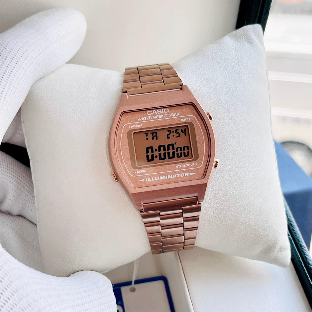 Đồng hồ Nữ Casio B640WC-5ADF, đồng hồ chính hãng, Rose