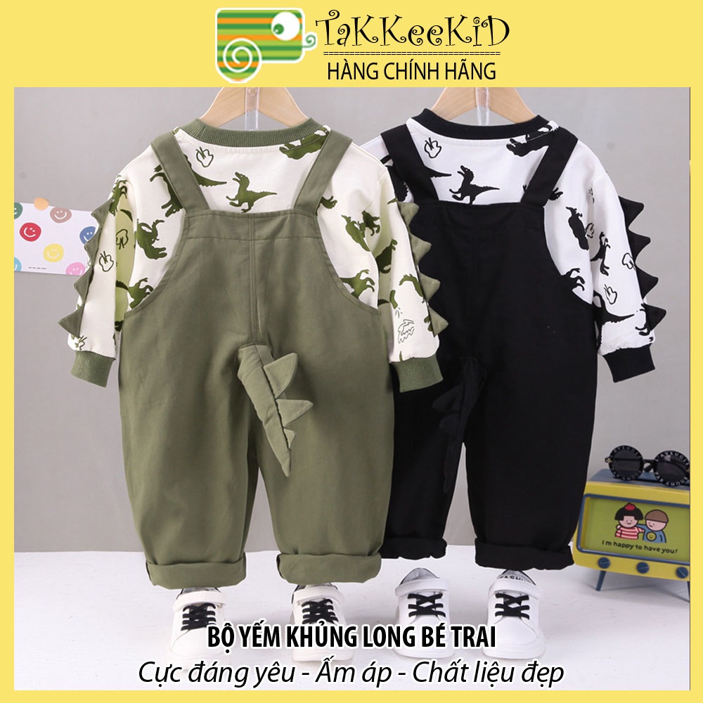 Bộ Yếm Bé Trai Hình Khủng Long Cực Cute Chất Liệu Cao Cấp