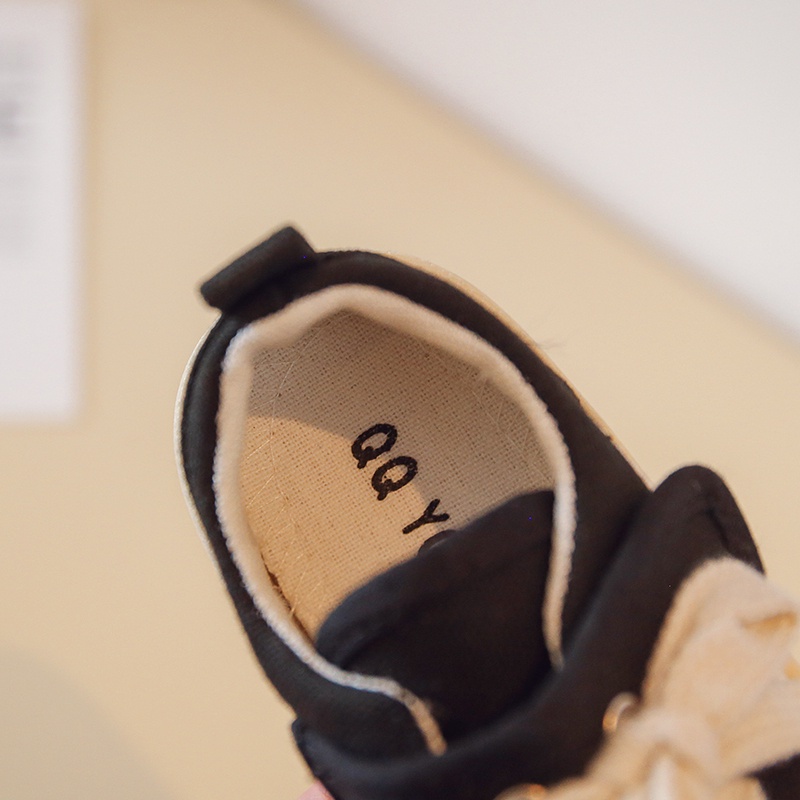 Giày Thể Thao Đế Mềm Chống Trượt Màu Trơn Cột Dây Thời Trang Cho Bé Trai Và Gái 2-12 Tuổi