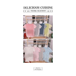 Bộ cài vai ngắn tay petit Little love Lil