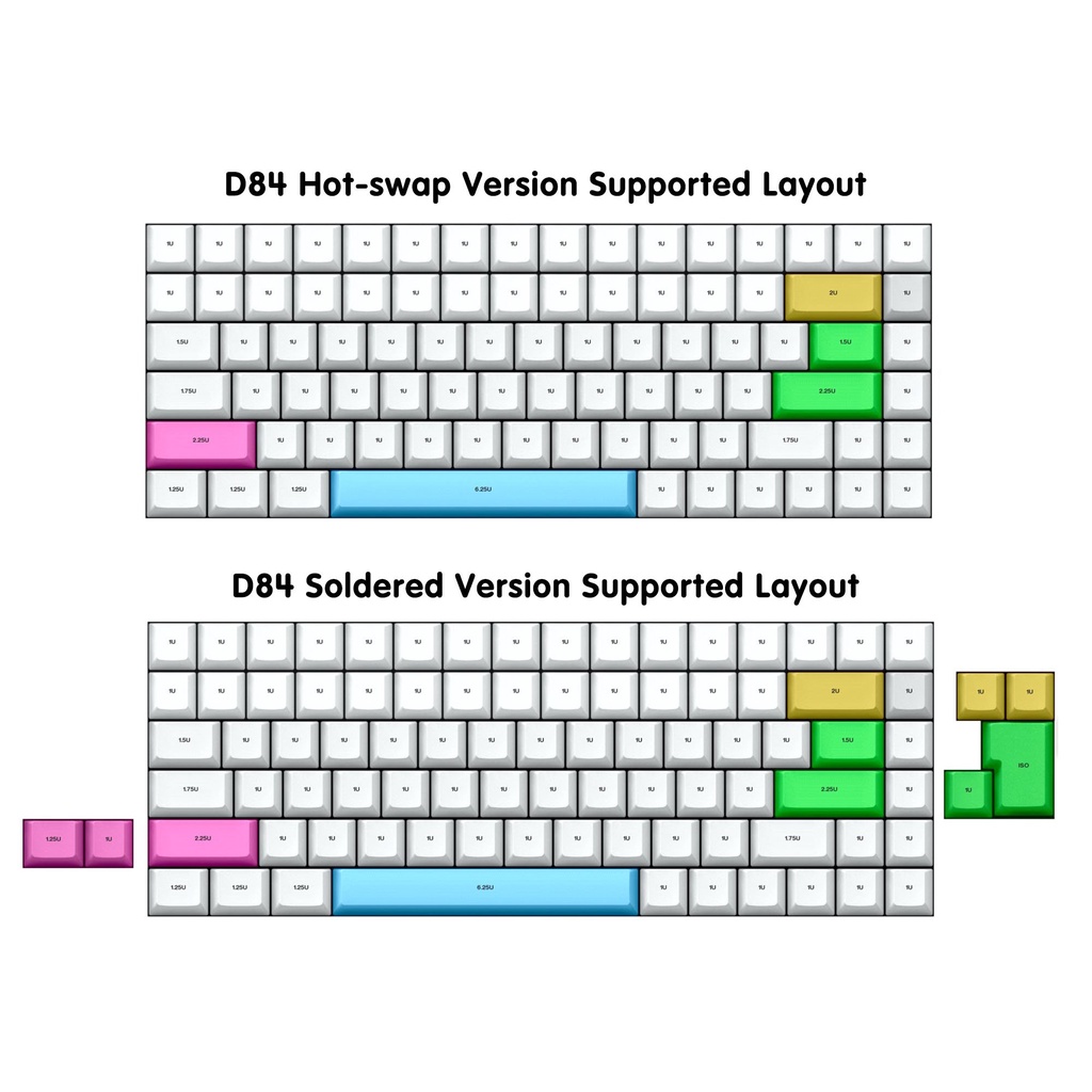 Bàn phím cơ D84 #Kbdfans