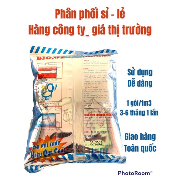 Men Xử Lý Bể Phốt BIO 01,Siêu  Khử Mùi Hôi, Siêu Phân HủyThông Tắc Nghẽn, Diệt Trùng Trứng Sán... BIO 01.