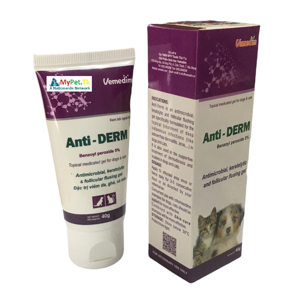 Vemedim Anti Derm Cho Chó Mèo 40g