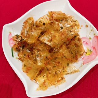 Bánh tráng cuộn tôm mỡ hành