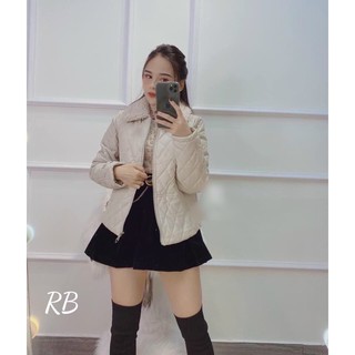 A337 Áo Khoác Phao Trần Trám Cổ Lông Dầy Dặn, Đủ 3 Màu Sang Trọng