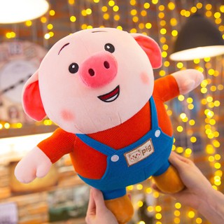 Gấu Bông Heo Tik Tok Mặc Yếm Tnb243 Cao 20cm Siêu Đáng Dễ Thương - Muasamhot1208