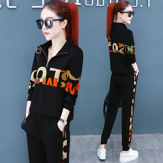 Set Đồ Thể Thao Dài Tay Phong Cách Năng Động Trẻ Trung Cho Nữ