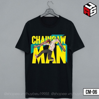 Áo thun Chainsaw man, áo phông in hình anime chainsaw man, denji, power, aki, makima - CM06