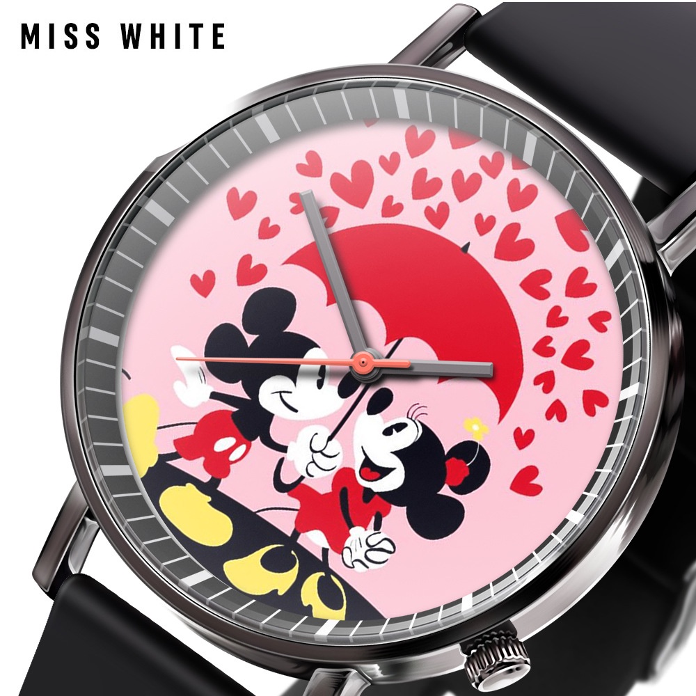 [Joias Malucas] Đồng Hồ Đeo Tay Thạch Anh Hình Chuột Mickey Hoạt Hình Đơn Giản Hiện Đại Thời Trang Cho Học Sinh Nam Và
