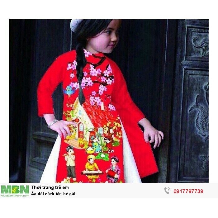 Áo Dài Bé Gái Size Từ 8kg Đến 30kg