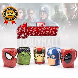 Cốc nước bằng gốm ceramic hình hoạt hình Avengers Spider-Man Deadpool độc đáo