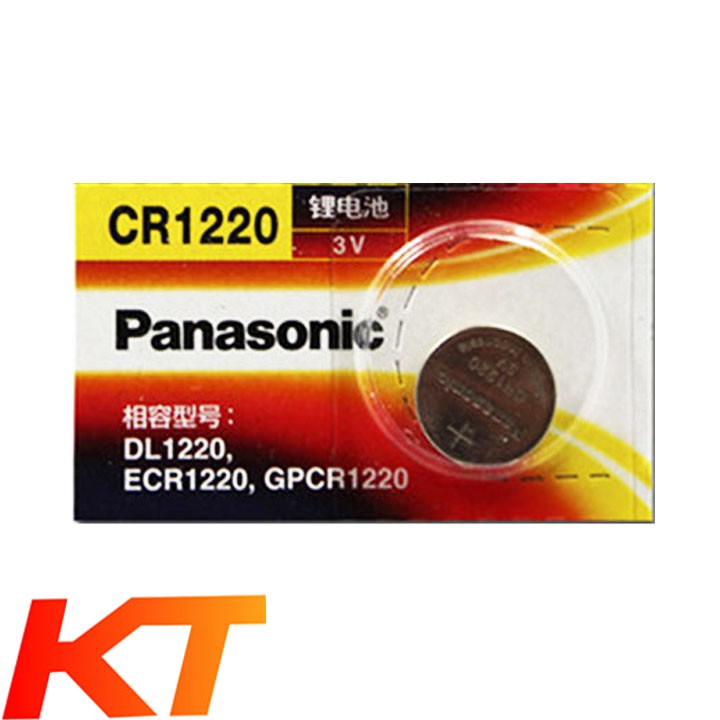 Pin CR1220 PANASONIC dùng cho máy tính bỏ túi, remote, đồng hồ, nhiệt kế, v.v…