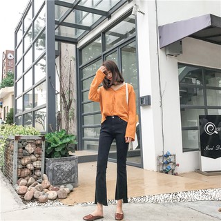 Quần jeans ống loe cạp cao ulzzang (kèm video + ảnh thật)