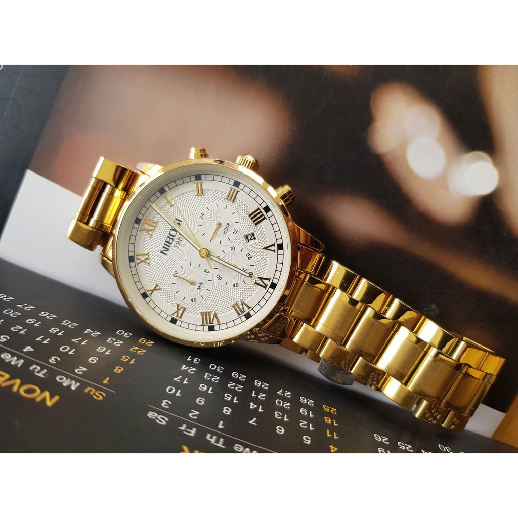 [Tặng vòng tay] Đồng hồ nam NIBOSI chính hãng NI2339.04 fullbox lịch lãm thời thượng | BigBuy360 - bigbuy360.vn