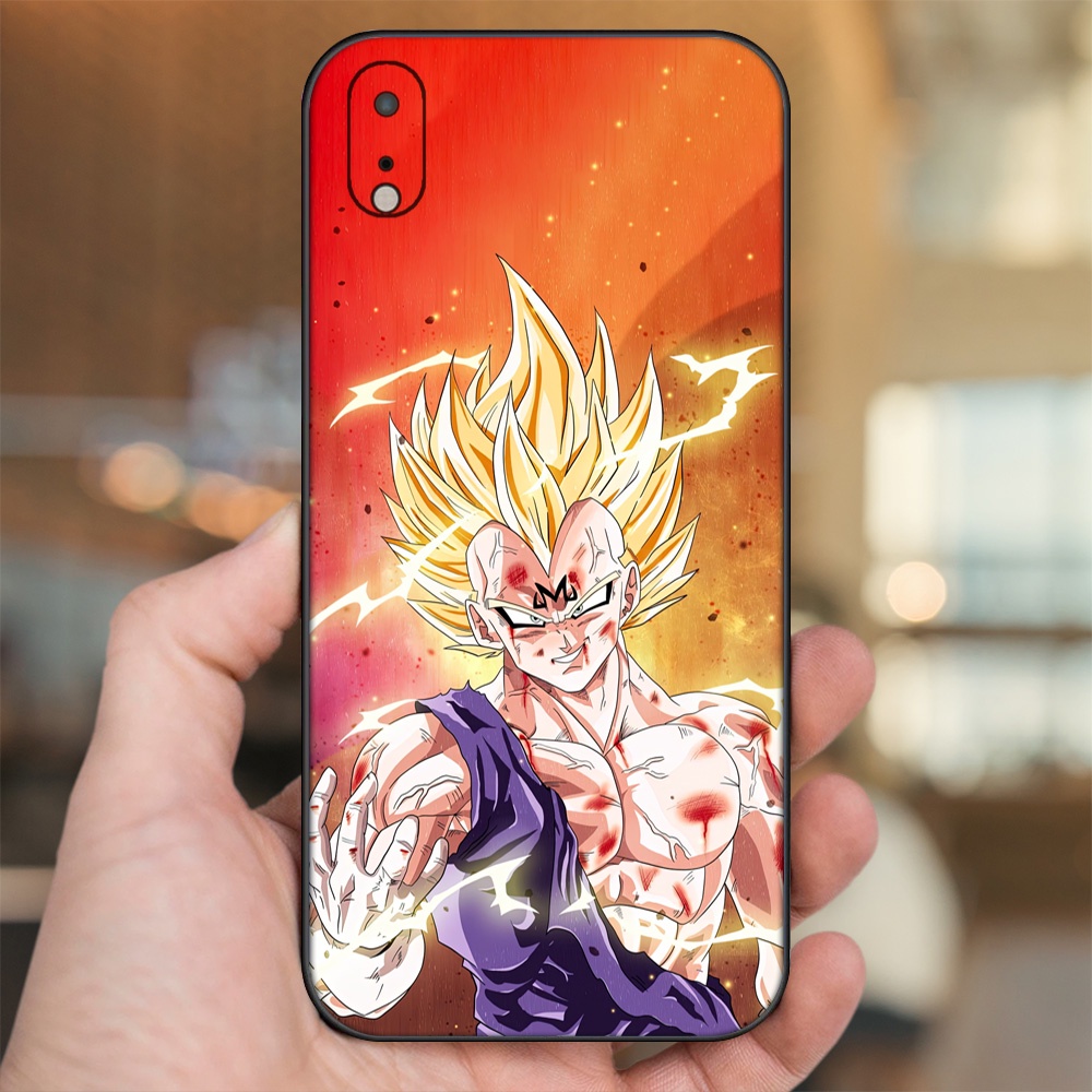 Ốp lưng iPhone Xr dẻo đen cạnh vuông in hình Vegeta Dragon Ball