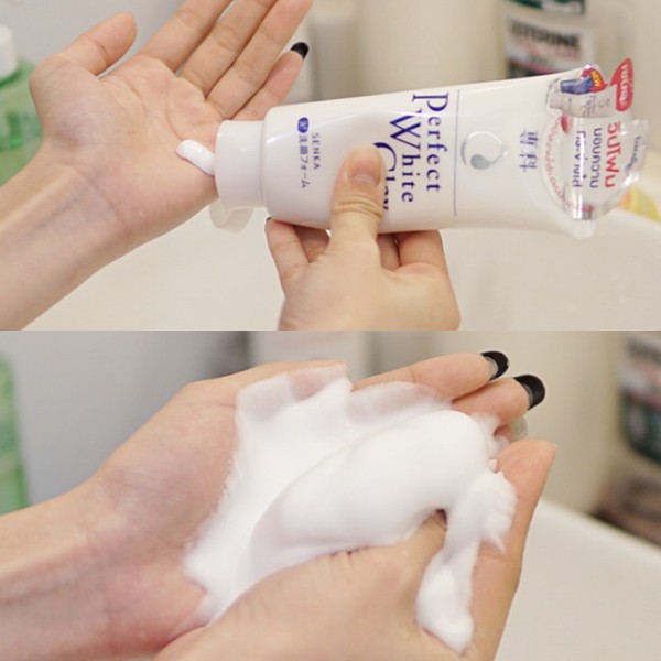 [Kim Quyên Cosmetics] SỮA RỬA MẶT Senka Speedy Perfect White Clay 120g (Nhập khẩu) 