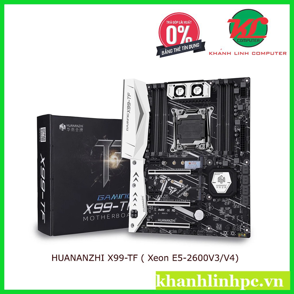 Bo mạch chủ HUANANZHI X99-TF mẫu trợ tốt Xeon E5-2600V3/V4 mới 100% ổn định 95