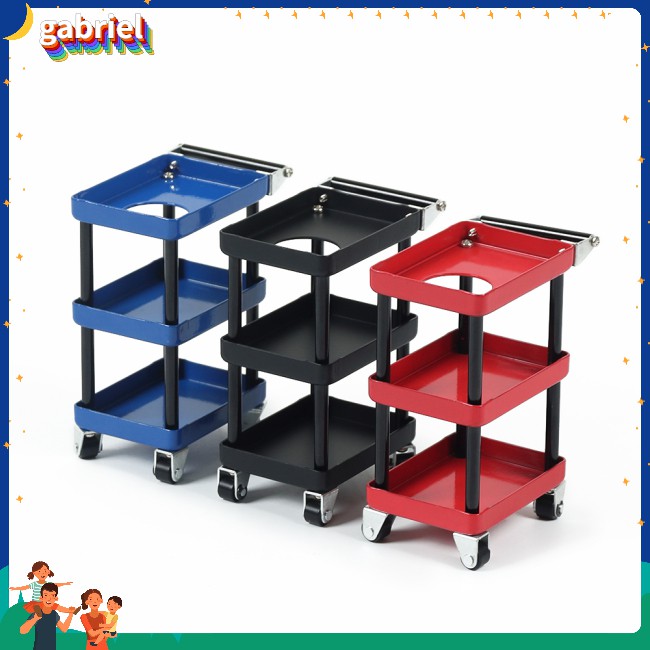 for 1/8 1/10 1/12 1/16 RC Car Spare Parts Maintenance Metal Maintenance Rack Trolley 3 Tools Layers Car RC