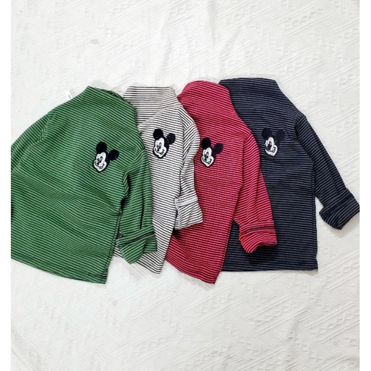 Áo kẻ thêu giữ nhiệt cho bé trai, bé gái