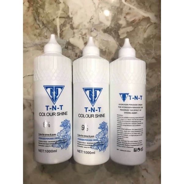 Oxy trợ nhuộm TNT hương bạc hà chống xót da đầu 1000ml