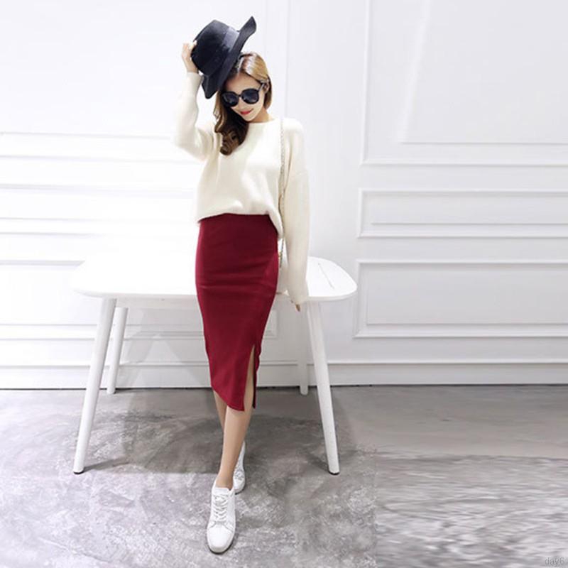 FREESHIP ĐƠN 99K_ Chân Váy Chất Liệu Co Giãn Thiết Kế Ôm Sát Tôn Dáng
