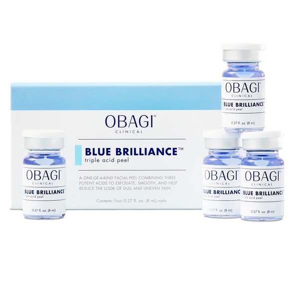 [Mã COSLUX08 giảm 120K đơn 1500K] Bộ peel tái cấu trúc nền da Obagi Clinical Blue Brilliance Triple Acid Peel