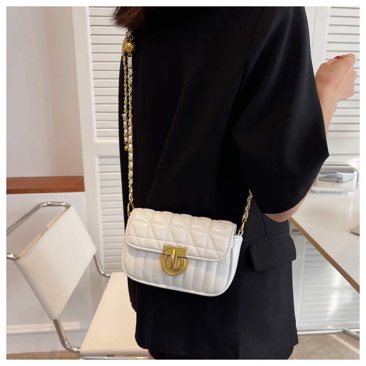 Túi xách nữ, túi đeo chéo da trám khóa xoay tròn thời trang cao cấp