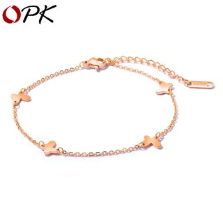 Lắc Chân Mạ Vàng 18K Hình Bướm Xinh Xắn