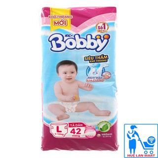 [CHÍNH HÃNG] Bỉm - Tã Dán Bobby Size L42 (Cho bé 9-13kg)