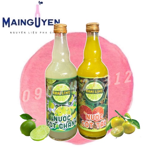 Nước Cốt Tắc, Cốt Chanh Thái Lime - Chai 500ml