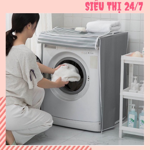 [CỠ LỚN] Vỏ Bọc trùm máy giặt cửa trên/cửa ngang chống thấm cao cấp loại1 2021 88192 SIÊU THỊ 24/7