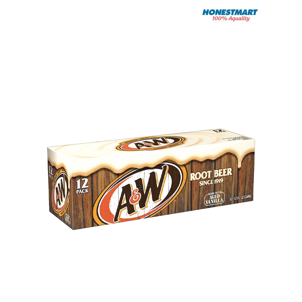 Nước ngọt xá xị a&w root beer 354ml x12 - ảnh sản phẩm 1