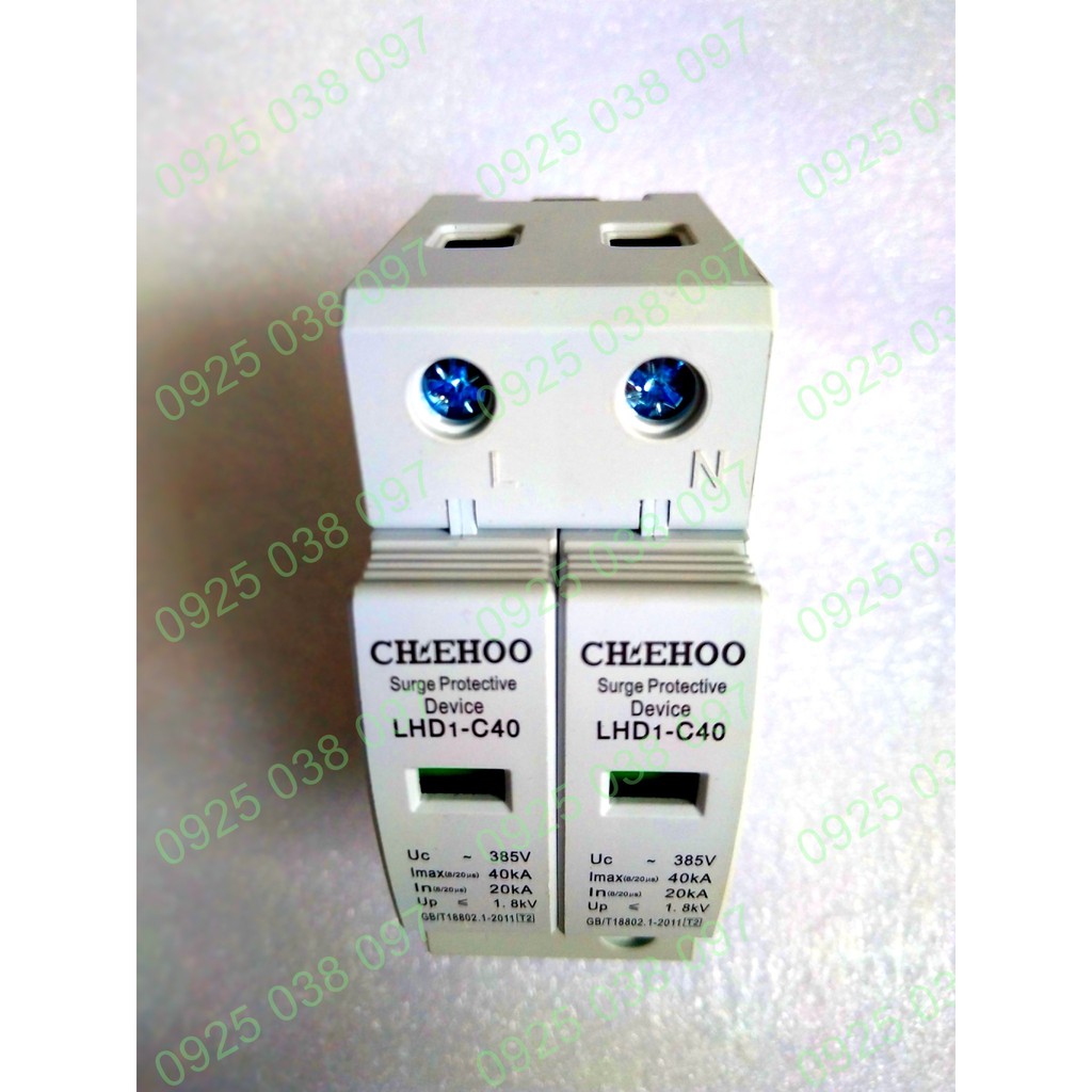 Bảo vệ chống sét SPD AC 1 pha 40kA 8/20us 220V 380V