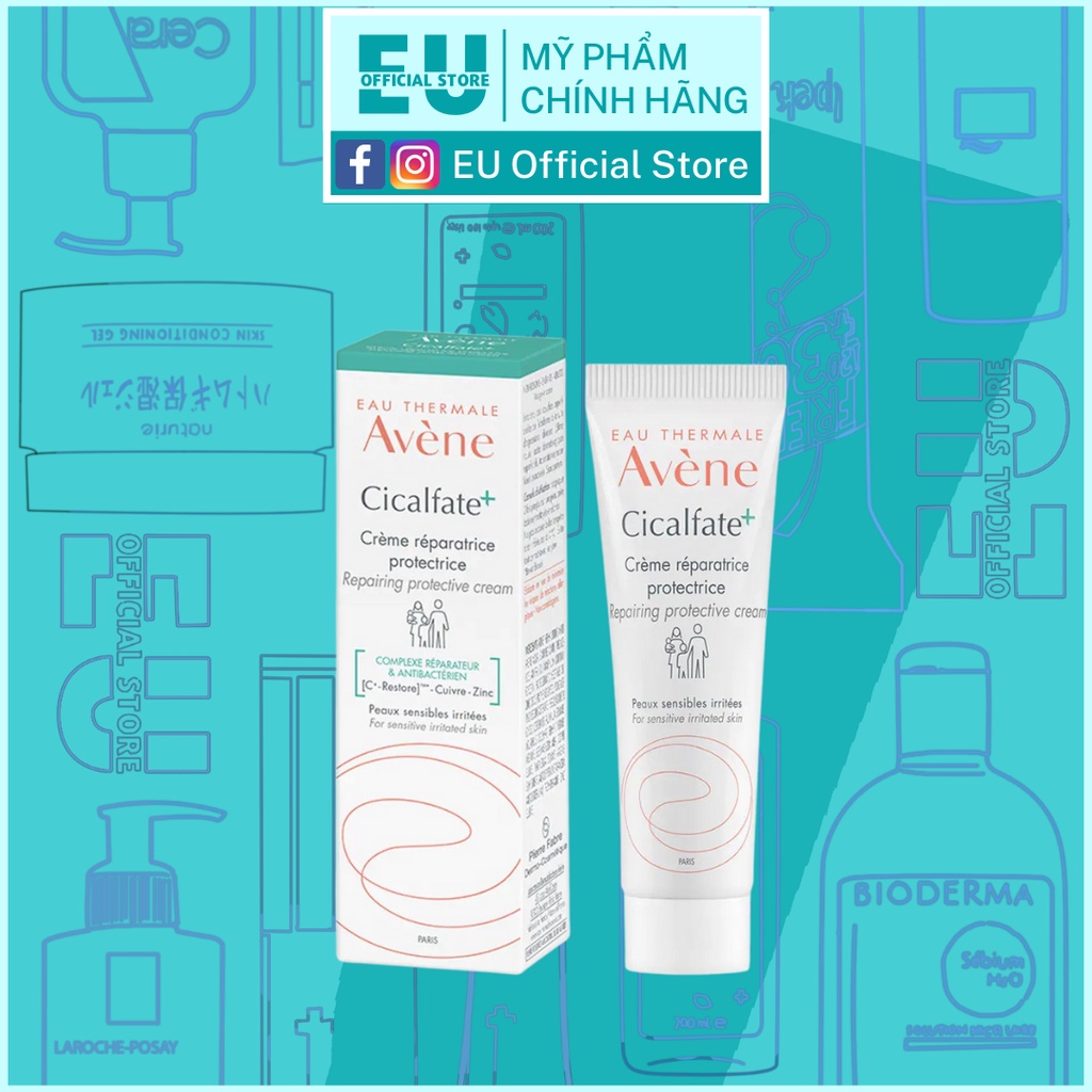 Kem tái tạo hồi phục da Avene Cicalfate Repair Cream