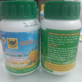 PHÂN BÓN ĐẦU TRÂU 501 NẢY CHỒI, RA LÁ