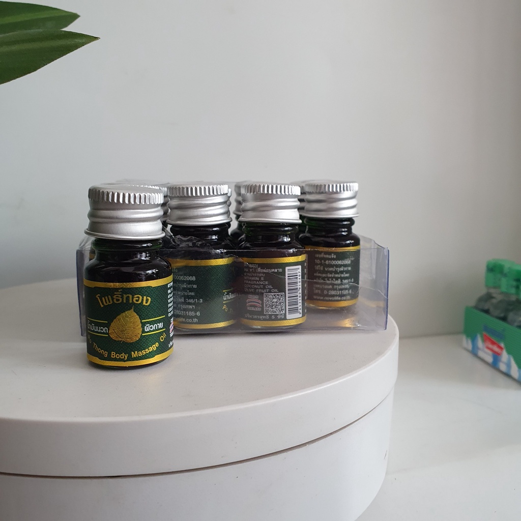 12 Chai Dầu Nóng Lá Bồ Đề 5ml Thái Lan - Dạng Nước