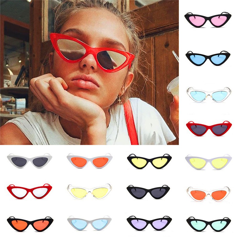 Kính mát hiệu Sunglasses mắt mèo phong cách Retro cho nữ