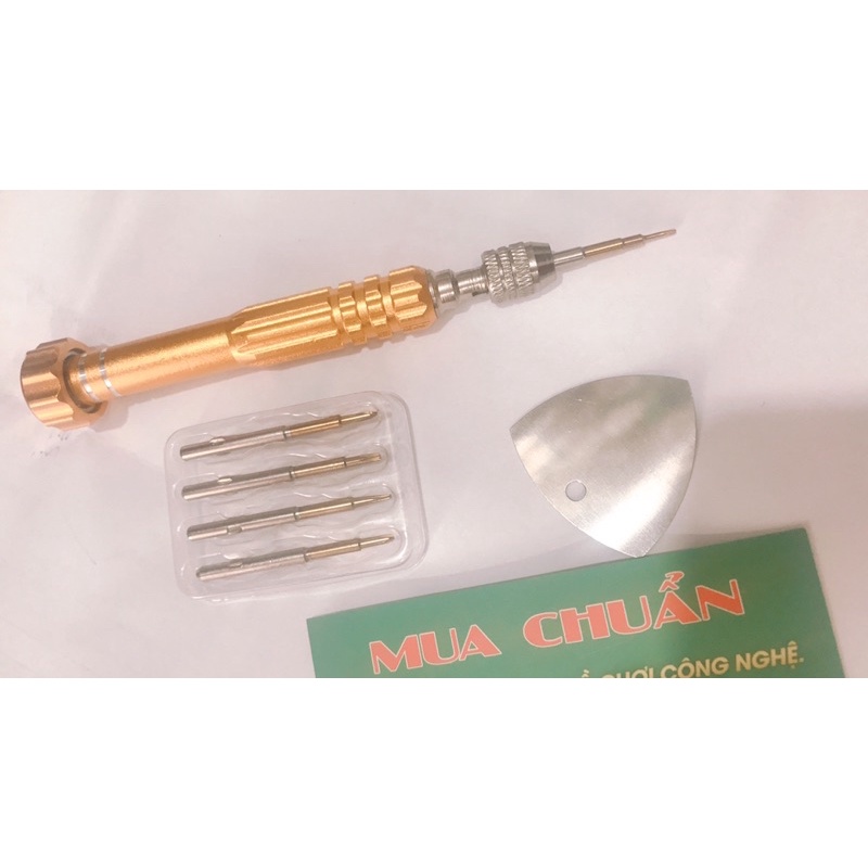 Bộ gồm 5 đầu vặn vít tiện lợi khi sửa điện thoại