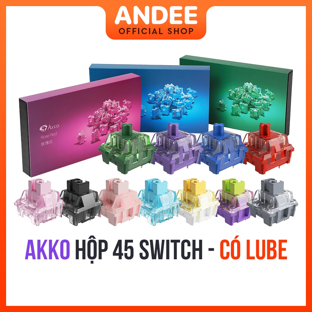 Switch AKKO CS hộp 45 switch công tắc phím cơ chính hãng có lube sẵn