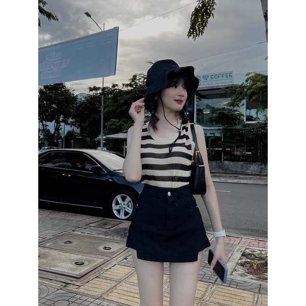 Áo  ba lỗ mtg kẻ