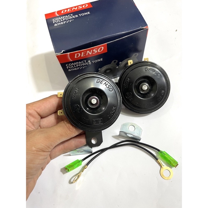 Còi đĩa Denso gắn ô tô-xe máy.Cắm như zin (Giá 1 Đôi)