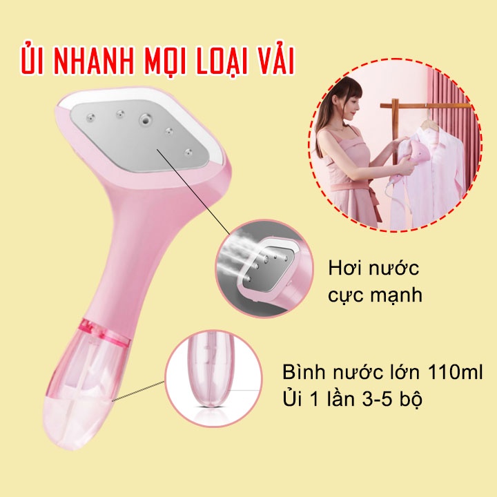 Bàn ủi hơi nước cầm tay, bàn là hơi nước BOVANA G6008 chính hãng bảo hành 12 tháng