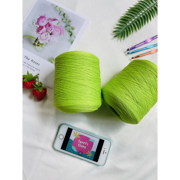 Sợi Tencel Pha - Sợi chập cỡ 0.8mm - Sợi mền, mát và bóng nhẹ - Dùng cho đan móc áo, váy bikini, áo dài...