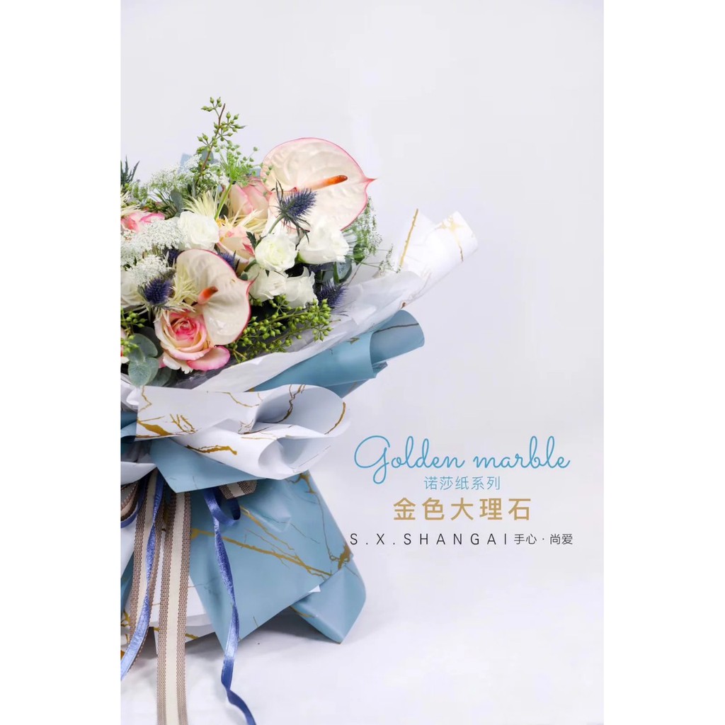 Giấy gói hoa vân đá hoa cương bóng - Phụ kiện Halu