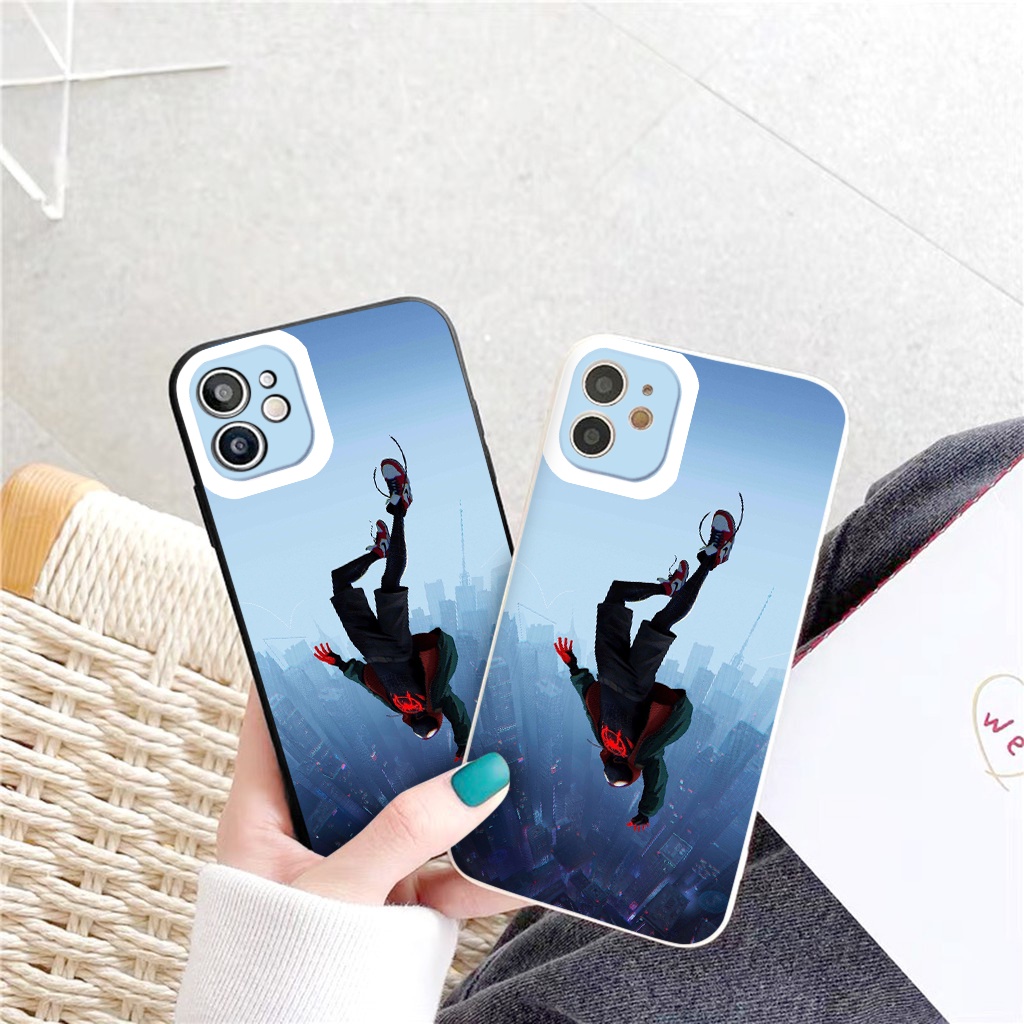 Ốp lưng iphone SPIDER MAN siêu anh hùng vuông cạnh ốp iPhone 8 Plus 7Plus X XR Xs Max 6 6s Plus 11 Pro Max 12 13 pro max